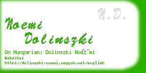 noemi dolinszki business card